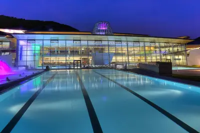 Der Swimmingpool an oder in der Nähe von TALHEIMER Grias di & Hoamat since 1958 inklusive Therme TAUERN SPA & Jokercard