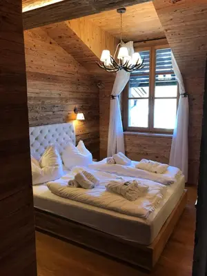 Ein Bett oder Betten in einem Zimmer der Unterkunft Das Kitz - deLuxe ChaletApartments