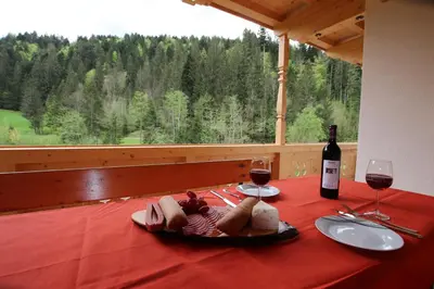 Getränke in der Unterkunft Ferienhaus zur Kundler Klamm WILD012
