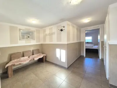 Ein Sitzbereich in der Unterkunft Hochgugg - Panorama Residenz