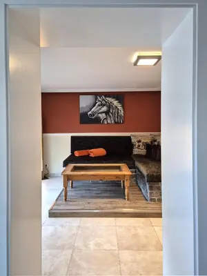 Ein Sitzbereich in der Unterkunft Hochgugg - Panorama Residenz