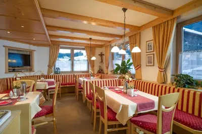 Ein Sitzbereich in der Unterkunft Appartements Metzgerhof