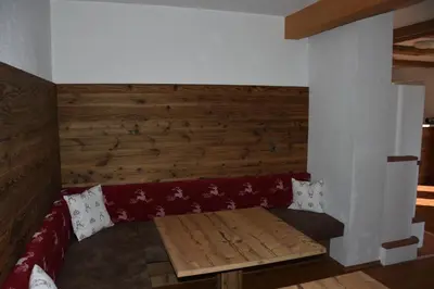 Ein Sitzbereich in der Unterkunft Ferienhaus Enterberg