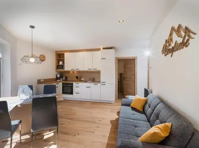 Küche/Küchenzeile in der Unterkunft Ferienwohnung Bergliebe