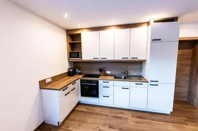 Küche/Küchenzeile in der Unterkunft Ferienwohnung Bergliebe
