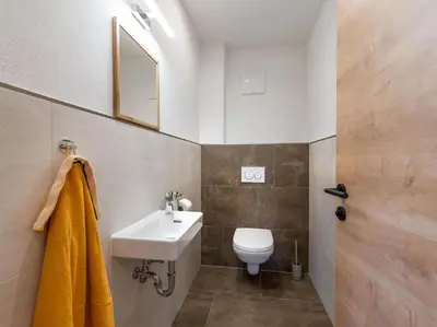 Ein Badezimmer in der Unterkunft Ferienwohnung Bergliebe
