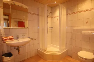 Ein Badezimmer in der Unterkunft Ferienwohnung Rosskopf Panorama WILD444