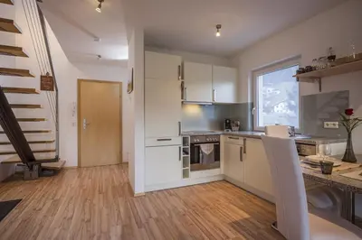 Küche/Küchenzeile in der Unterkunft Appartement Raffael