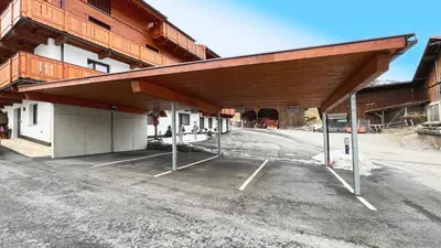 Das Gebäude in dem sich die Ferienwohnung befindet