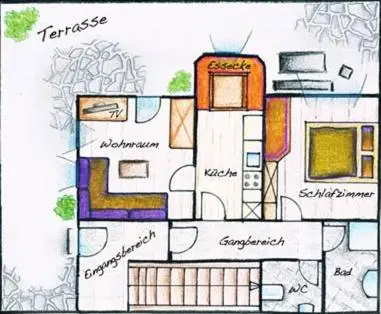 Grundriss der Unterkunft Kashütte