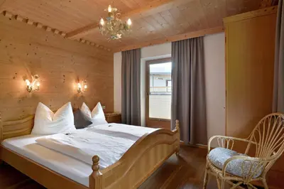 Ein Bett oder Betten in einem Zimmer der Unterkunft Kashütte