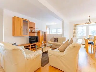 Ein Sitzbereich in der Unterkunft Vicky Apartment Large
