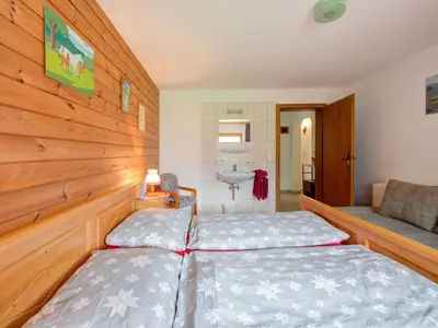 Ein Bett oder Betten in einem Zimmer der Unterkunft Apartment Kaltenbach near Ski Paradise