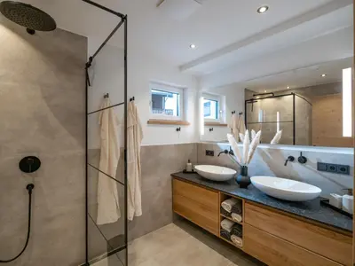 Ein Badezimmer in der Unterkunft Ferienwohnung 