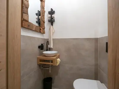 Ein Badezimmer in der Unterkunft Ferienwohnung 