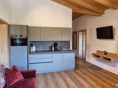 Küche/Küchenzeile in der Unterkunft Greidlhof Alpstyle Apartments