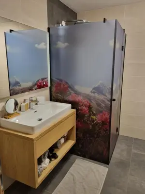 Ein Badezimmer in der Unterkunft Greidlhof Alpstyle Apartments