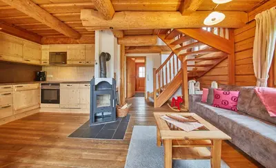 Küche/Küchenzeile in der Unterkunft Drei Hittn Saalbach