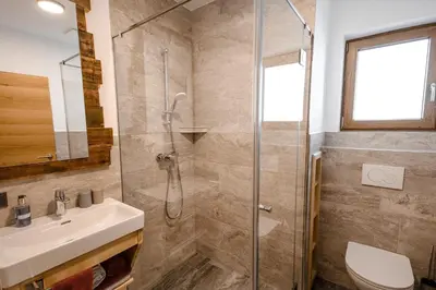 Ein Badezimmer in der Unterkunft Bamerhof Haus Steger
