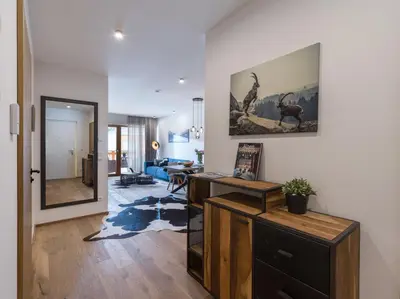 Ein Sitzbereich in der Unterkunft Apartment Liebelei am See - Traumblick aufs Kaisergebirge - nur ein Katzensprung zum See