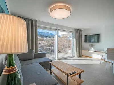 Ein Sitzbereich in der Unterkunft Apartment am Lift Top 2