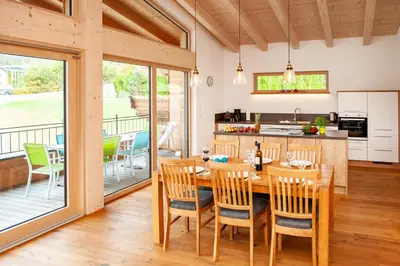 Küche/Küchenzeile in der Unterkunft Ferienwohnung Döttlinger