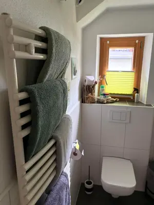 Ein Badezimmer in der Unterkunft Apartment in der Au