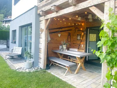 Ein Garten an der Unterkunft Apartment WEITBLICK