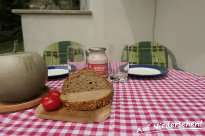 Essen in der Ferienwohnung oder in der Nähe