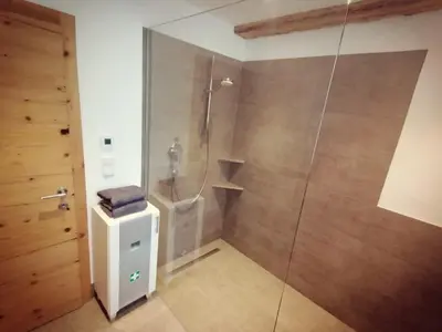 Ein Badezimmer in der Unterkunft Ferienwohnung Oberkofler