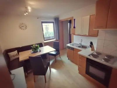 Küche/Küchenzeile in der Unterkunft Ferienwohnung Oberkofler