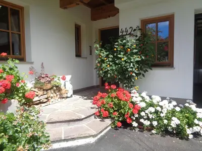 Ein Garten an der Unterkunft Appartement Unterberger