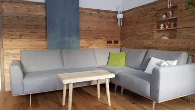 Ein Sitzbereich in der Unterkunft Appartement Unterberger