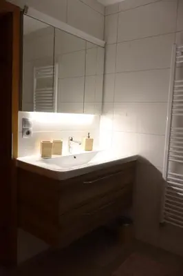 Ein Badezimmer in der Unterkunft Ferienhaus Ella