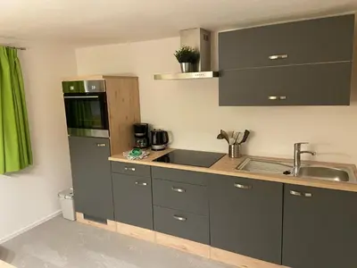 Küche/Küchenzeile in der Unterkunft Ferienwohnung Dornau