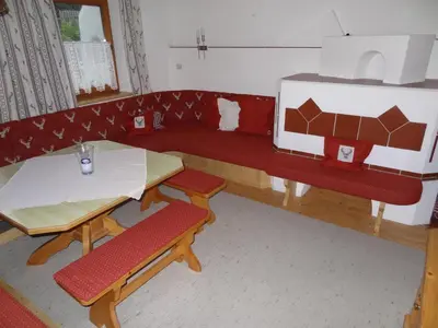 Ein Sitzbereich in der Unterkunft Appartementhaus Hubert