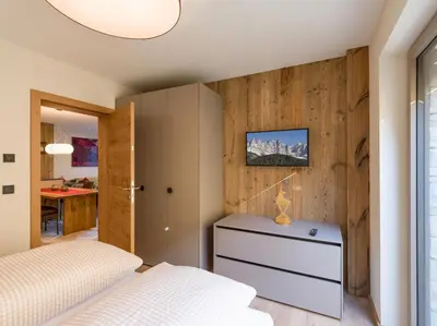 Ein Bett oder Betten in einem Zimmer der Unterkunft Zum Wilden Mats