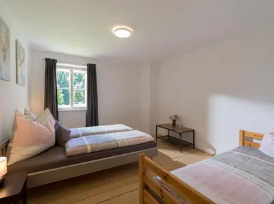 Ein Bett oder Betten in einem Zimmer der Unterkunft Bauernhof Hackl