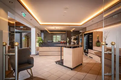 Lobby/Rezeption in der Unterkunft Pension Schneerose