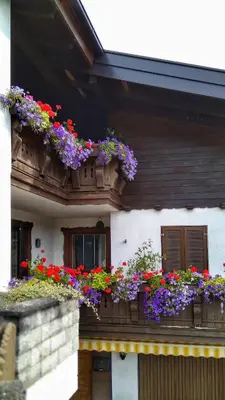 Ein Garten an der Unterkunft Haus Flora am Kaiser