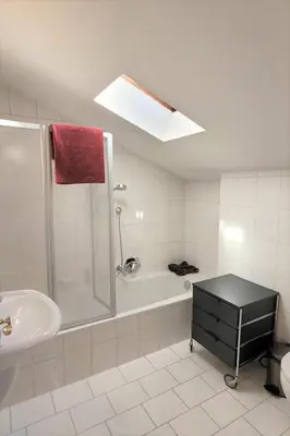 Ein Badezimmer in der Unterkunft City Apartment Hornblick