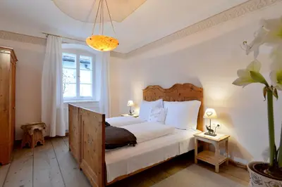 Ein Bett oder Betten in einem Zimmer der Unterkunft Haus Haggenmüller