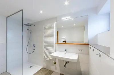 Ein Badezimmer in der Unterkunft Haus Haggenmüller
