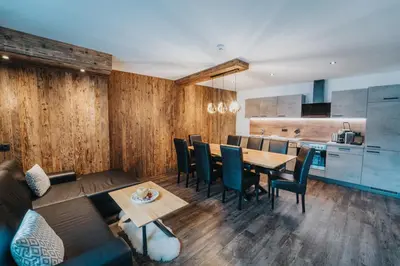 Küche/Küchenzeile in der Unterkunft ApartKlusiv Kaltenbach