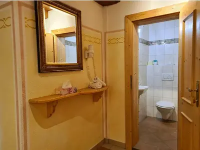 Ein Badezimmer in der Unterkunft Hotel Alpenhof***