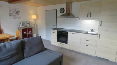 Küche/Küchenzeile in der Unterkunft Braunhof Apartments