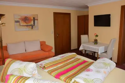 Ein Bett oder Betten in einem Zimmer der Unterkunft Haus Panorama