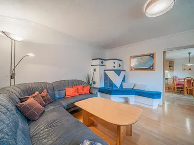 Ein Sitzbereich in der Unterkunft Apartment Leiter