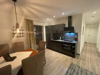 Küche/Küchenzeile in der Unterkunft Absolute Active Roulette Apartments Kirchberg