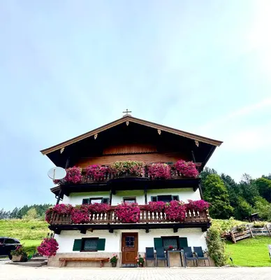 Ein Garten an der Unterkunft Appartement Sunnseit - Kitzbüheler Alpen